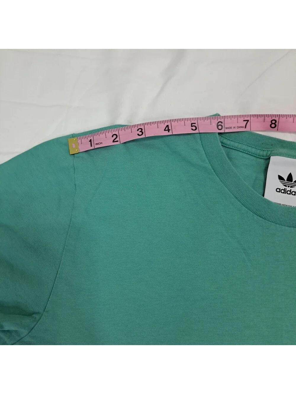 Adidas Originals Retro Geometric T Shirt Mens Sz M Teal Purple Blokecore Sporty